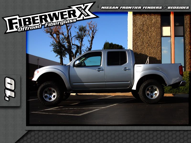 1 piece clip, fiberglass bedsides, fenders for Nissan Frontier